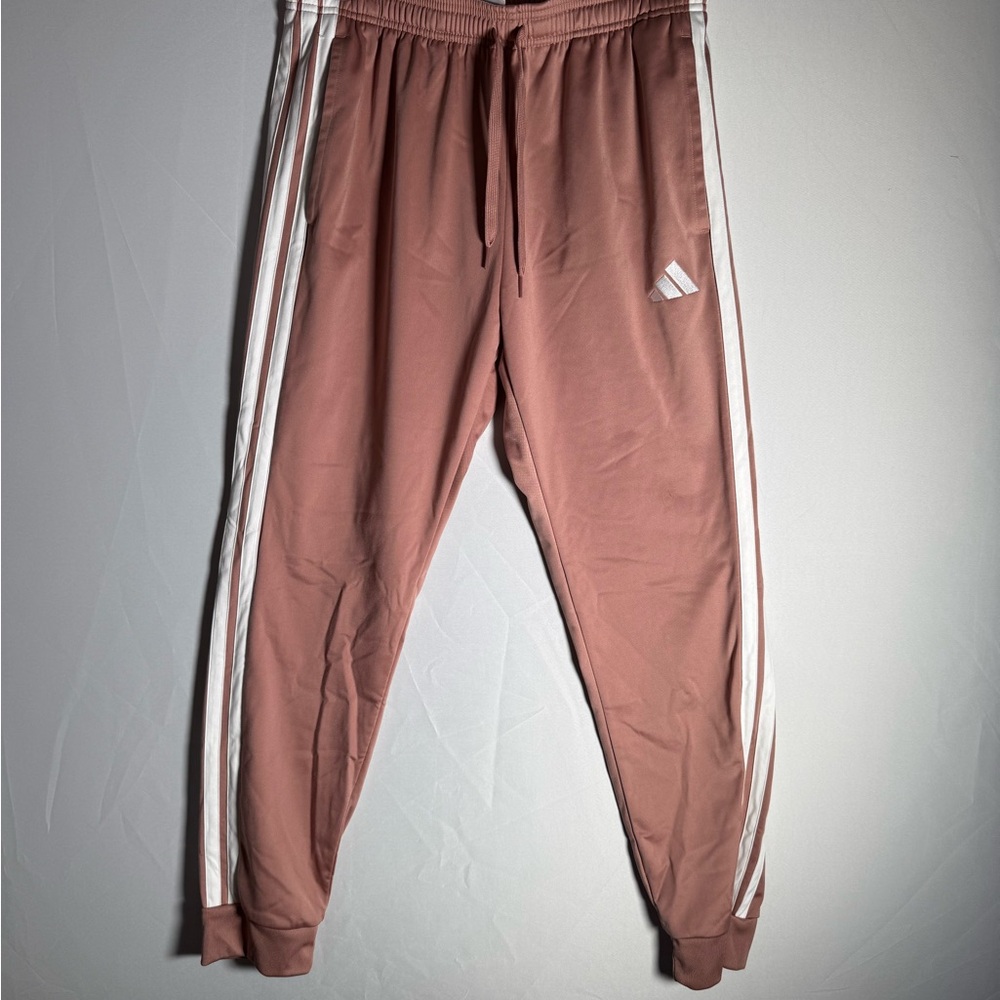 Adidas Rose Joggers with White Stripes